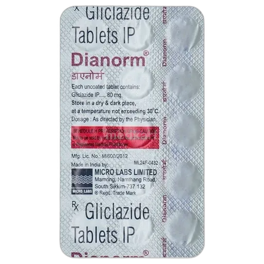 dianorm 80mg tablet 15's